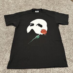 Vintage 1986 Phantom Of The Opera Mask T-Shirt Men’s Size Large Black